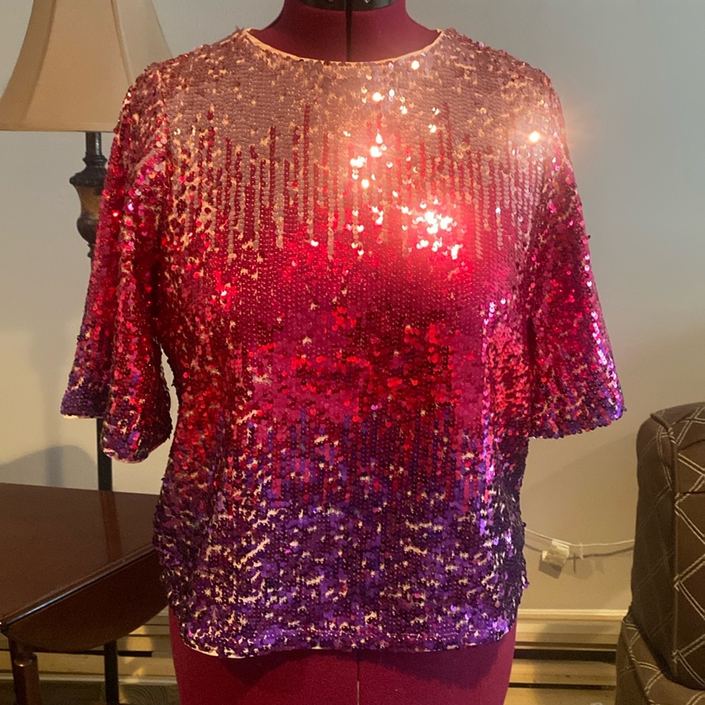 ModCloth Sequin Holiday Top